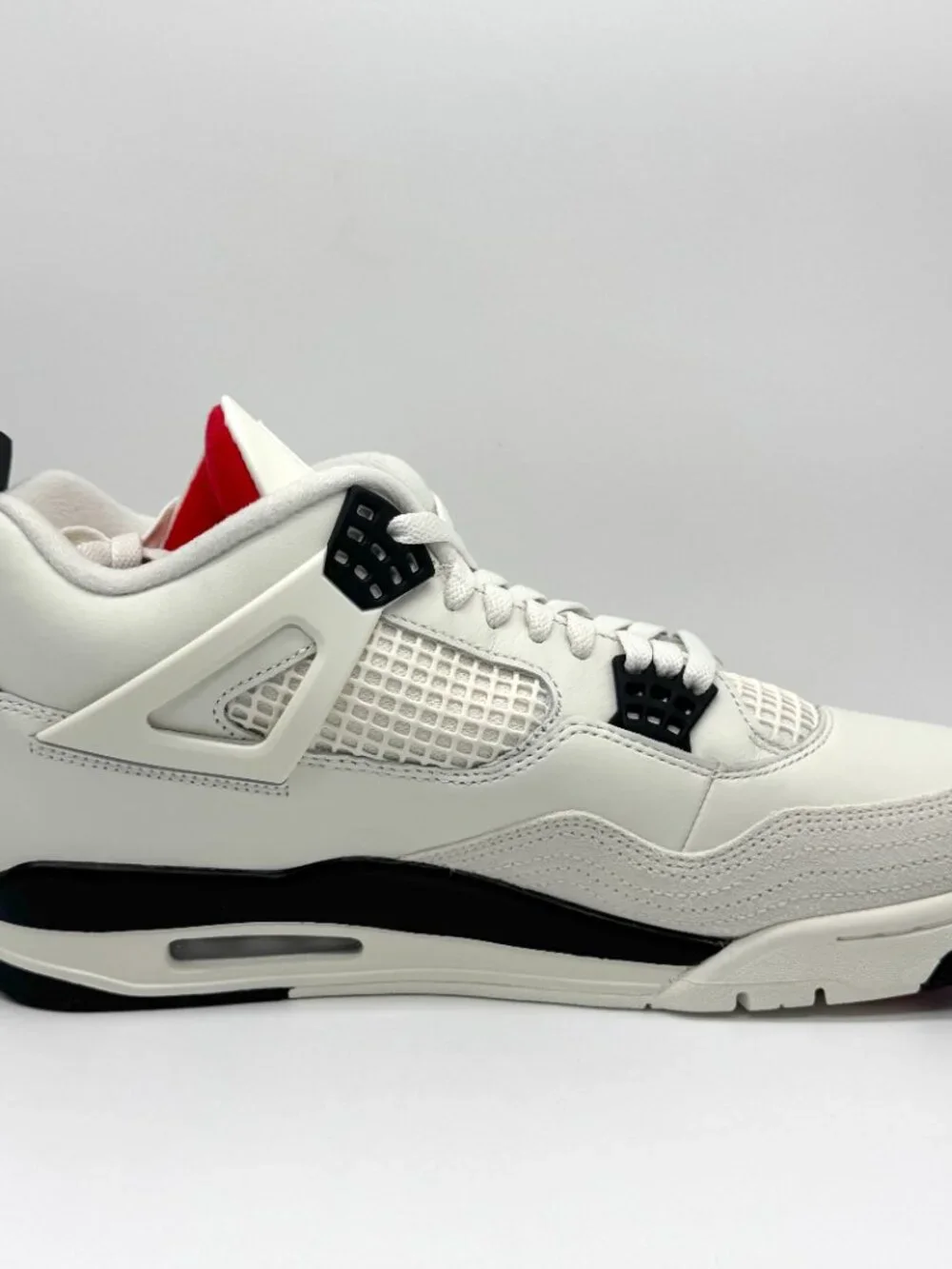 Air Jordan Retro 4 Flight Club Mens Sail Black Shoes Sz 12 New IM4002-100 Nike